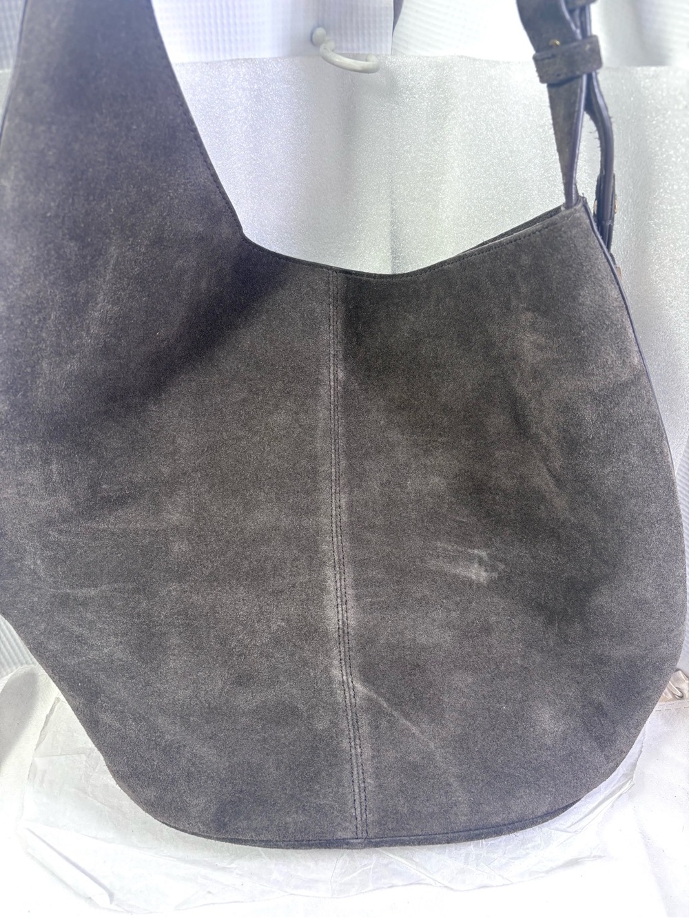 Sam Edelman Women’s LG Leather Bucket Bag. Dark Brown. - Picture 7 of 10